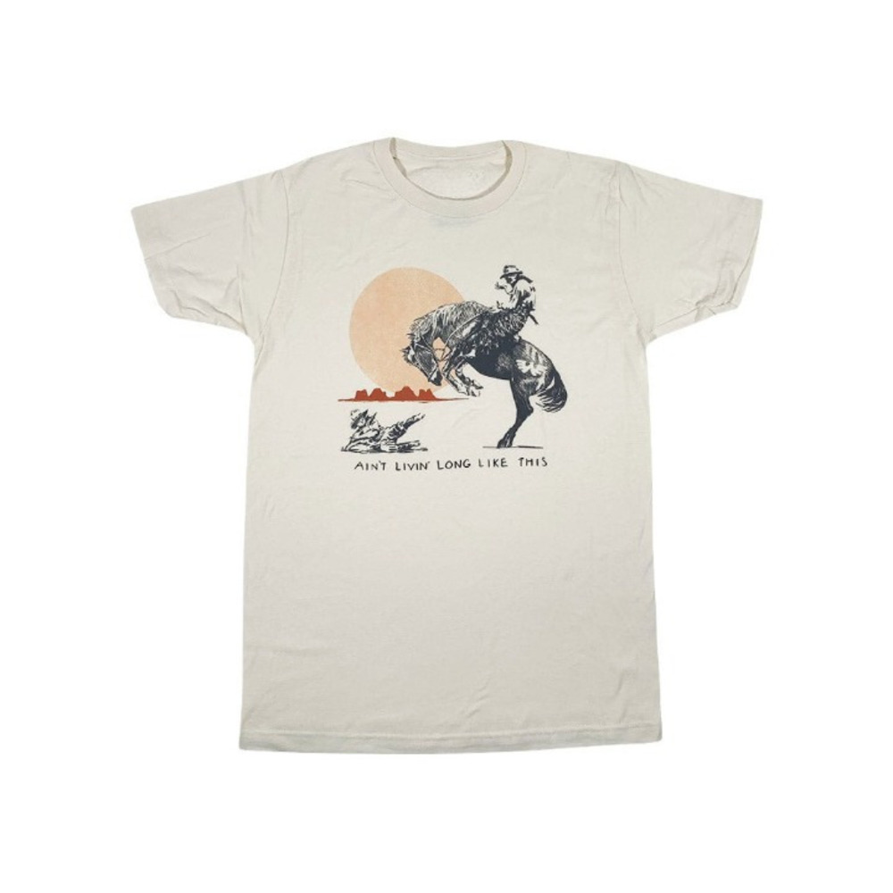 Ain_t Living Long Like This Waylon Jennings Classic Unisex Retro T-Shirt